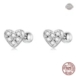 Boucles d’oreilles Cœur Argent 925 en style steampunk