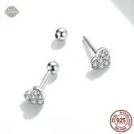Accessoire steampunk : boucles d’oreilles Cœur en argent