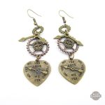 Boucles Steampunk Cœurs Mécaniques élégantes