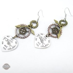 Accessoires steampunk femme, cœurs mécaniques