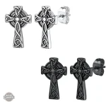 Boucles d'oreilles en inox style celtique pour femme