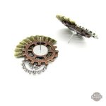 Accessoire steampunk féminin, éventails en motif