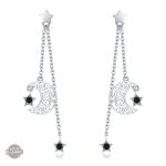 Boucles Steampunk Lune d'Argent pour femmes