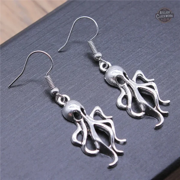 Accessoire steampunk : boucles pieuvres tendance