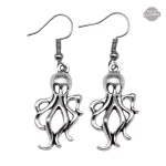 Boucles d'oreilles inspirées du steampunk et des pieuvres