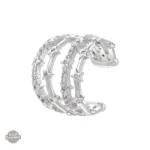 Élégantes boucles d'oreilles en strass, design steampunk