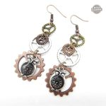 Hiboux mécaniques : élégance steampunk féminine