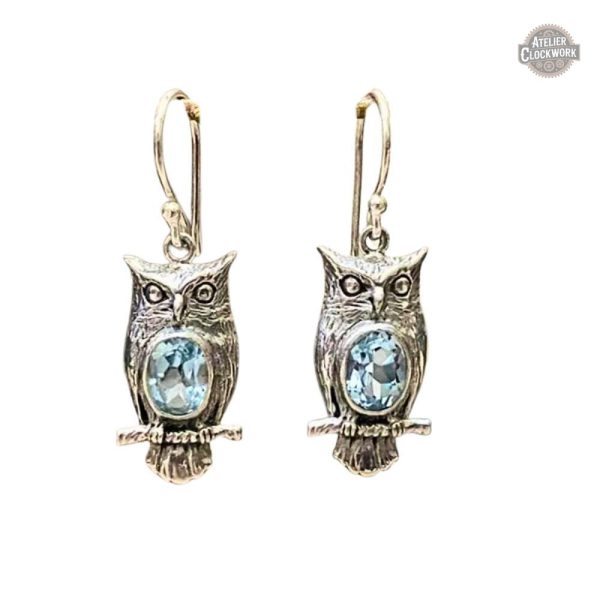 boucle-doreille-hibou-1 Boucles d'oreilles hibou en style steampunk