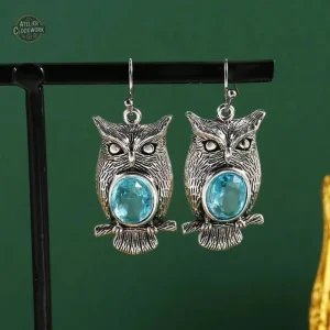 Bijoux steampunk avec motif de hibou