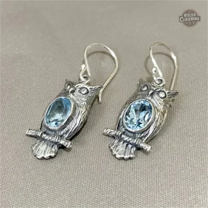 Boucles d'oreilles inspirées par le grand duc
