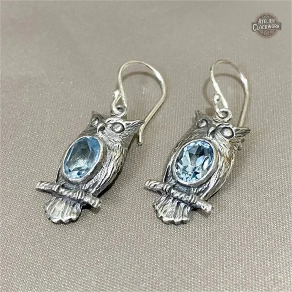 Boucles d'oreilles inspirées par le grand duc