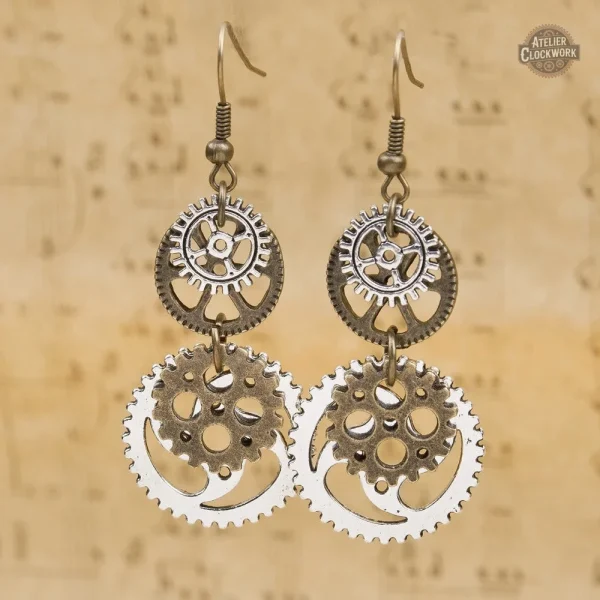 Boucles élégantes inspirées du style steampunk