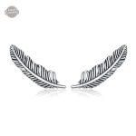 Boucles Steampunk Plumes d'Argent