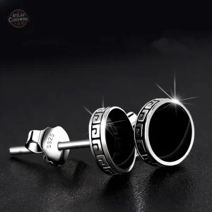 Boucles d'oreilles 925 au style steampunk pour un look audacieux