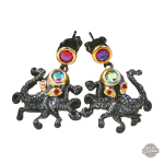 Boucle d'oreille Poulpe steampunk femme