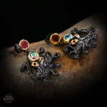 Boucle d'oreille design poulpe pour femme