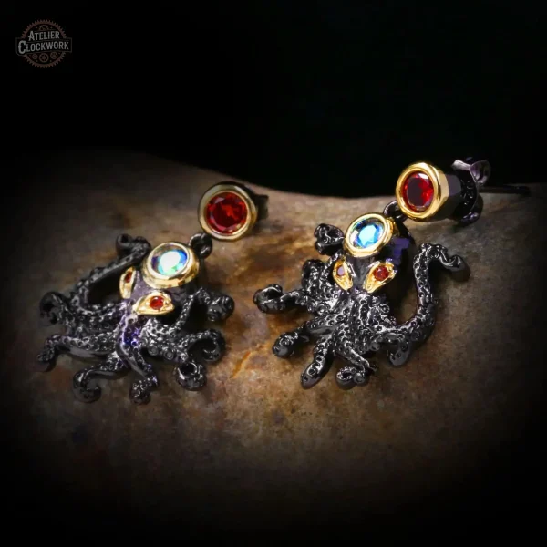 Accessoire féminin steampunk inspiré du poulpe