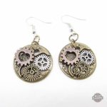 Boucle d'oreille steampunk femme - Watchcase