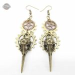 Boucles d'oreilles Steampunk Phoenix, style unique et élégant