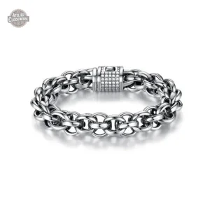Bracelet Acier Homme - Chaîne Ronde