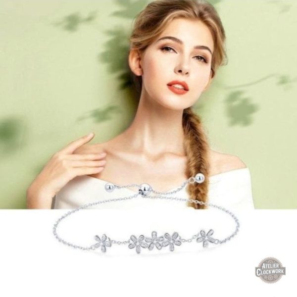 Accessoire féminin en argent inspiré du style steampunk