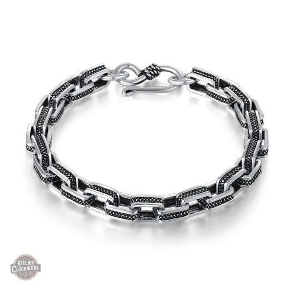 bracelet-argent-vintage-homme-1 Bracelet Argent Vintage Homme - Chaîne Victorienne