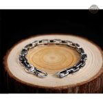 Bracelet homme en argent avec design vintage unique