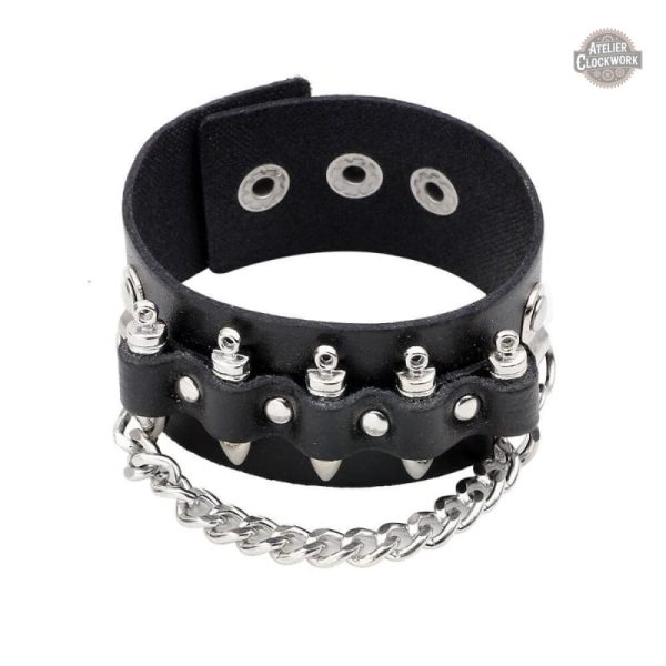 Accessoire dandy Steampunk, le bracelet Peacemaker