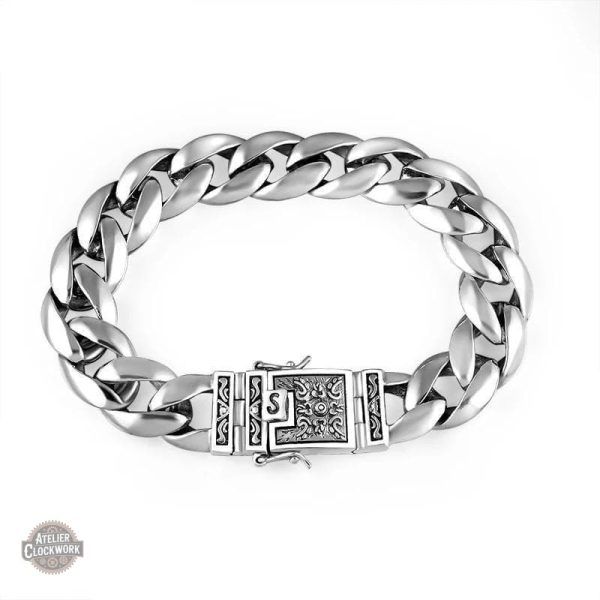 bracelet-biker-argent-steampunk-store-1 Bracelet Biker Argent - Lonesome Rider