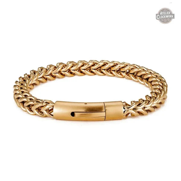 Bracelet Homme Acier Steampunk élégant et audacieux