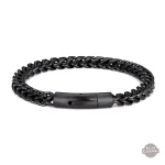 Élégant bracelet en acier pour homme, inspiration steampunk