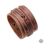 Bracelet Steampunk marron pour homme élégant et audacieux