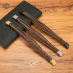 Bracelet dandy en cuir avec touche vintage