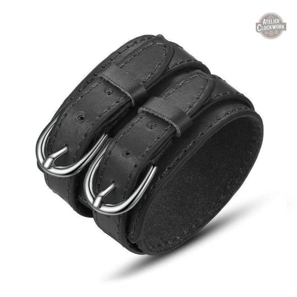 bracelet-de-force-cuir-steampunk-store-1 Bracelet Steampunk Résilience pour homme élégant et audacieux