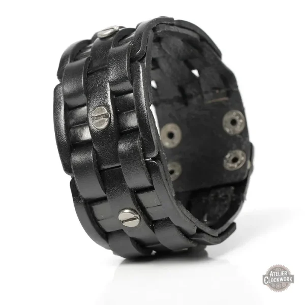 Bracelet de Force Marron en Cuir pour homme