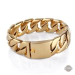 Bracelet doré pour homme au style audacieux