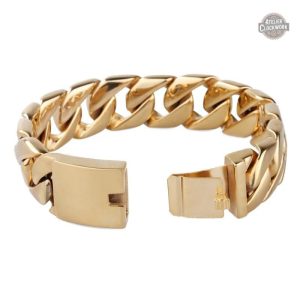 Bracelet élégant pour dandy moderne en or