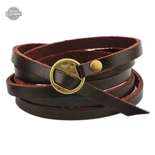 Bracelet steampunk pour homme, style dandy audacieux