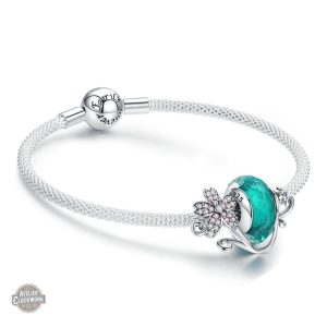 Bracelet Steampunk en pierre et argent pour femme