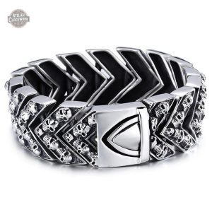 Bracelet Steampunk Catacombes pour homme élégant