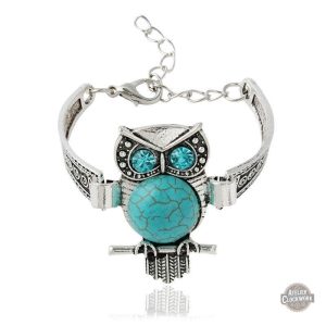 Bracelet Steampunk Petit Hibou élégant pour femme