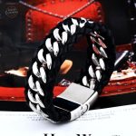 Élégant bracelet pour homme, style Steampunk audacieux