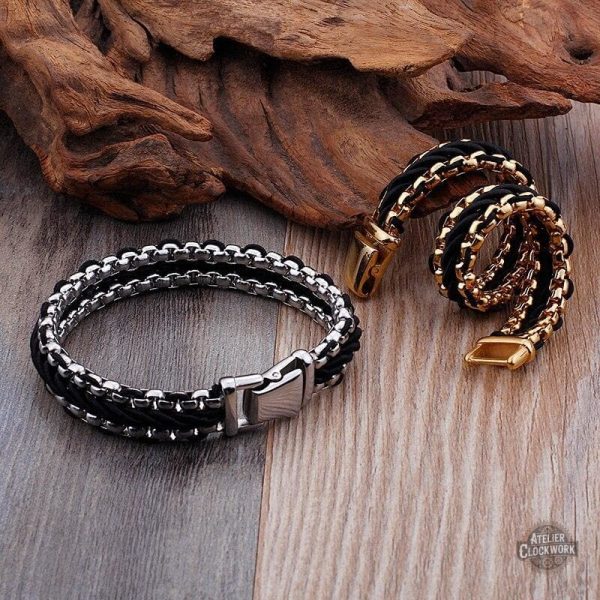 Élégant bracelet Steampunk pour un style dandy affirmé