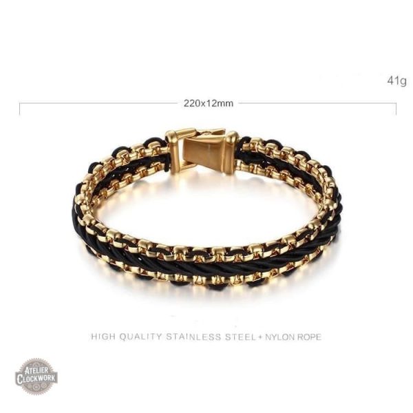 Accessoire chic Steampunk, bracelet pour homme Lonesome Man