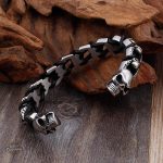 Accessoire steampunk, bracelet jonc pour homme