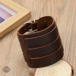 Bracelet Cuir Punk pour Homme, look audacieux