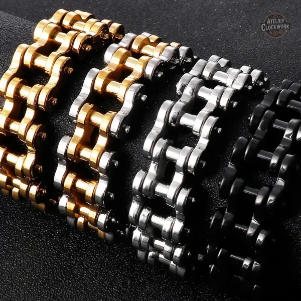 Élégance steampunk pour homme avec ce bracelet