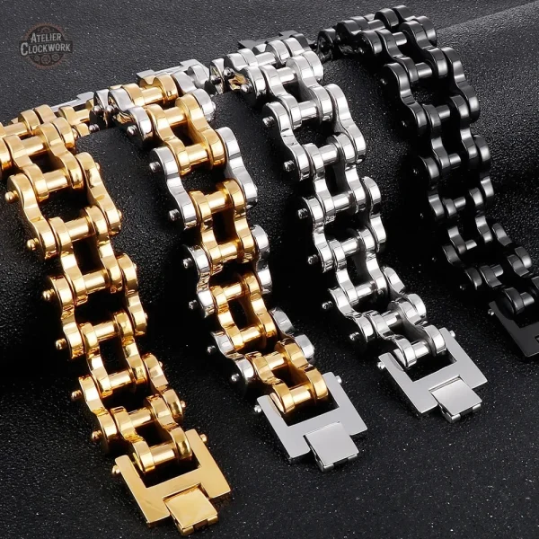 Bracelet homme au style audacieux et steampunk