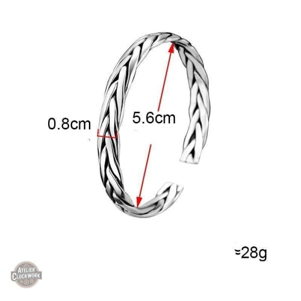 Accessoire Homme Argent Tressé
