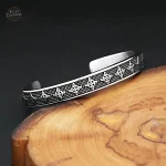 Bracelet homme inspiré du style steampunk avec étoile